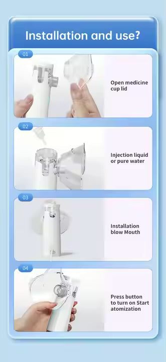 Portable Nebulizer (for Asthma, Cold, Allergies)