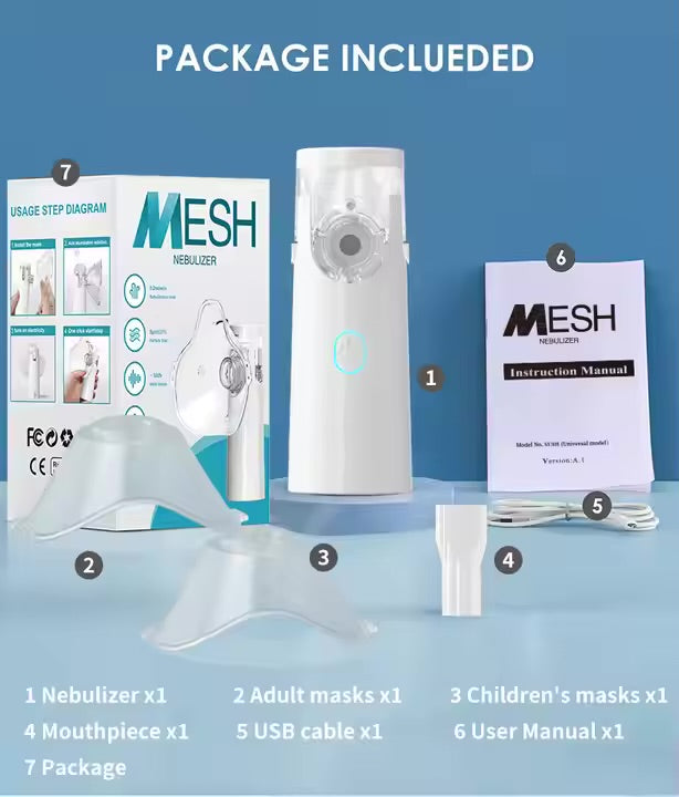 Portable Nebulizer (for Asthma, Cold, Allergies)